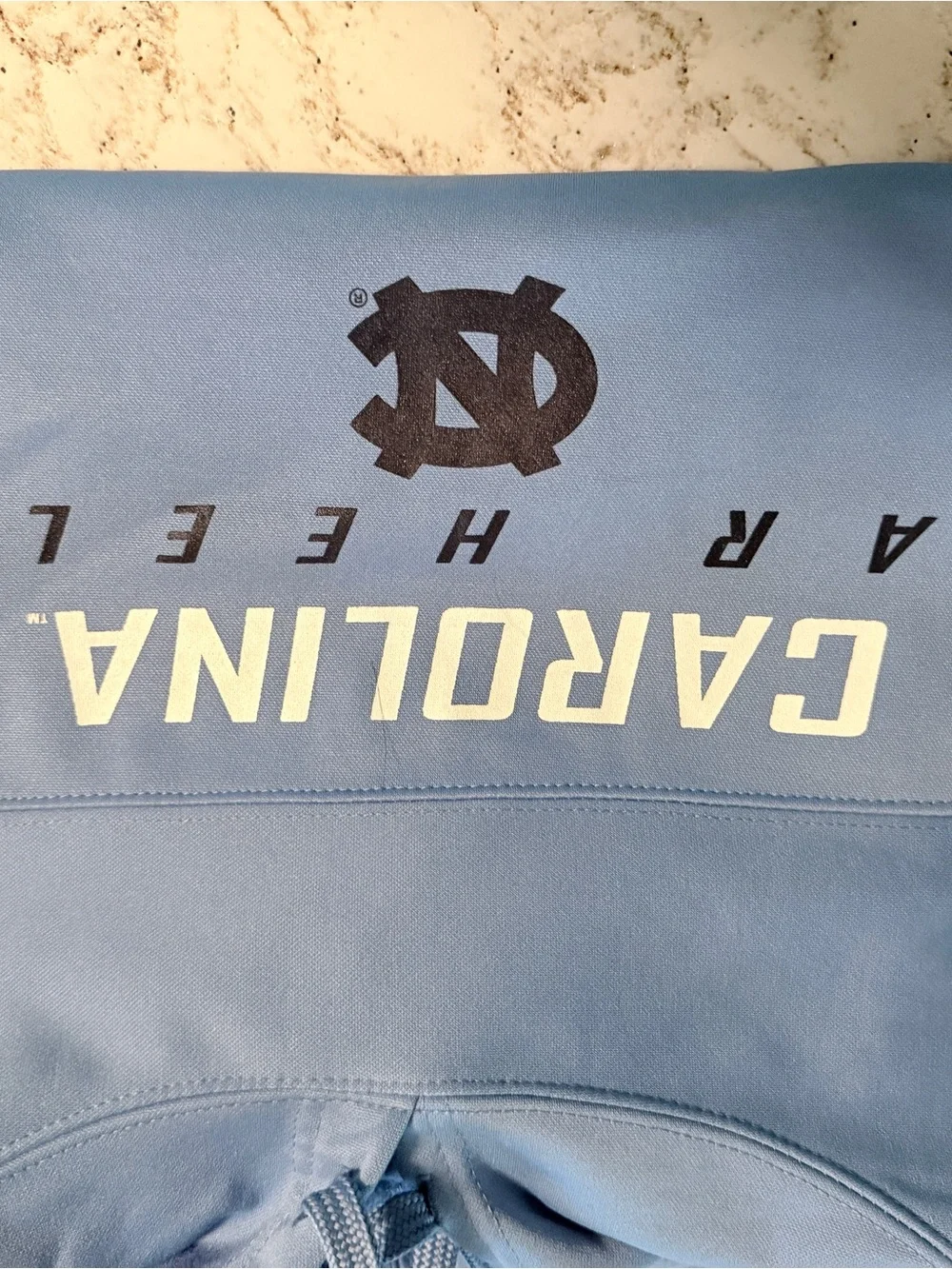 UNC Tarheels Hoodie Sweatshirt Carolina Blue Mascot Log (size XXL)